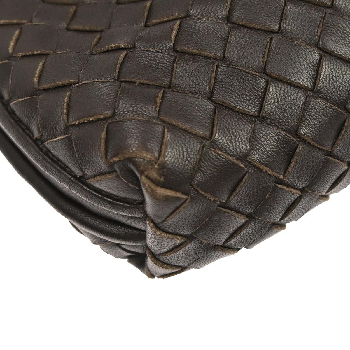 Bottega Veneta Nodini Crossbody Bag Intrecciato Nappa, BROWN, LEATHER, Shoulder bag