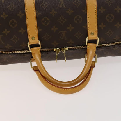 Louis Vuitton Keepall Bag Monogram Canvas, BROWN, CANVAS, Travel bag