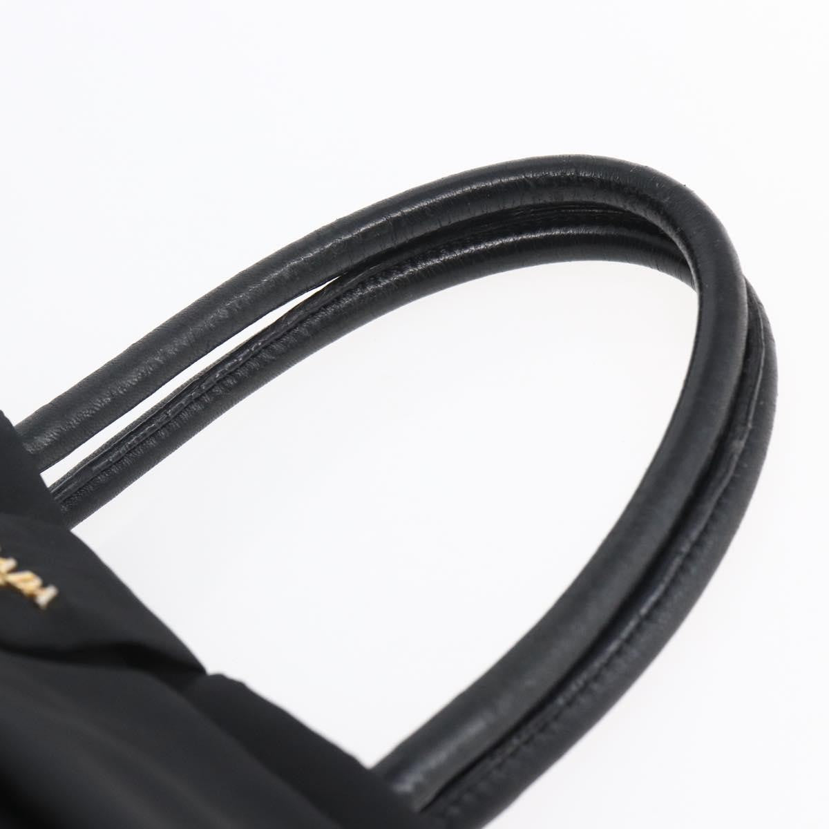 Prada Bow Tote Tessuto, BLACK, NYLON, Handbag