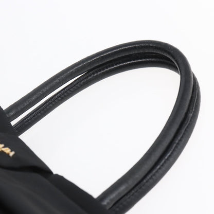 Prada Bow Tote Tessuto, BLACK, NYLON, Handbag