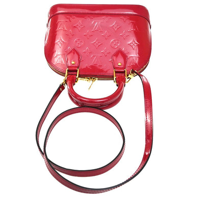 Louis Vuitton Alma Handbag Monogram Vernis, PINK, PATENT_LEATHER, Handbag