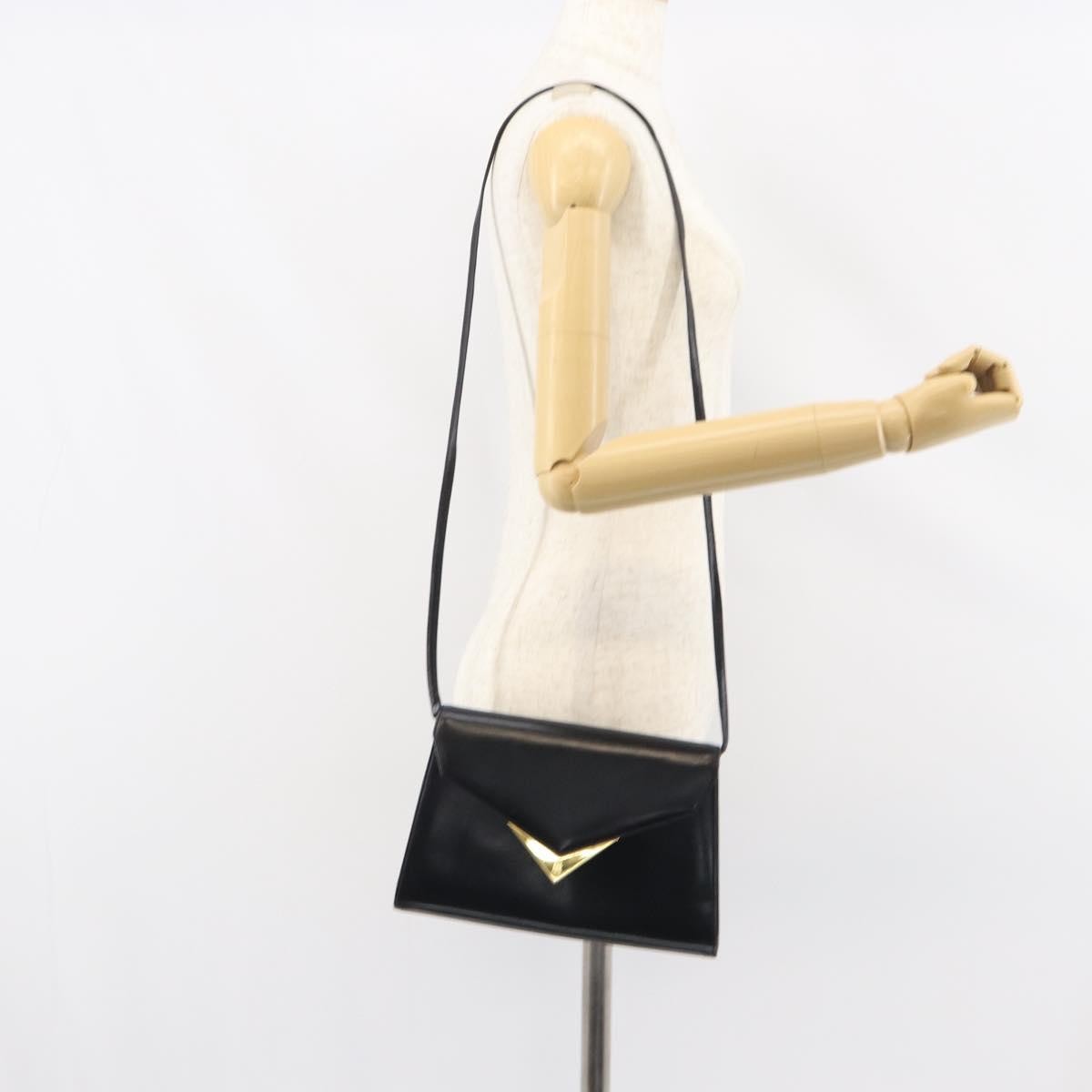 Givenchy Vintage 4G shoulder bag Leather, BLACK, LEATHER, Shoulder bag