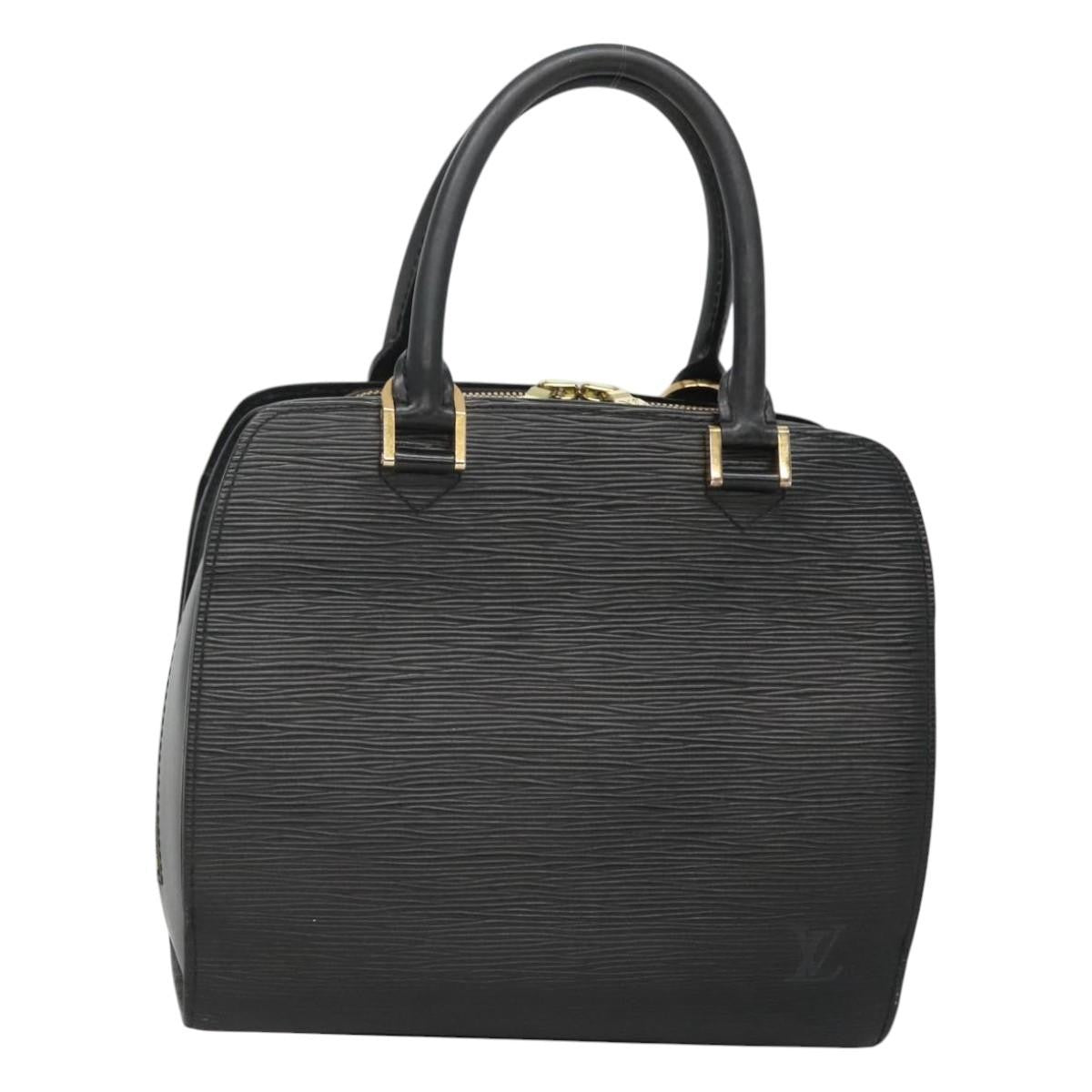 Louis Vuitton Pont Neuf Handbag Epi Leather, BLACK, LEATHER, Handbag