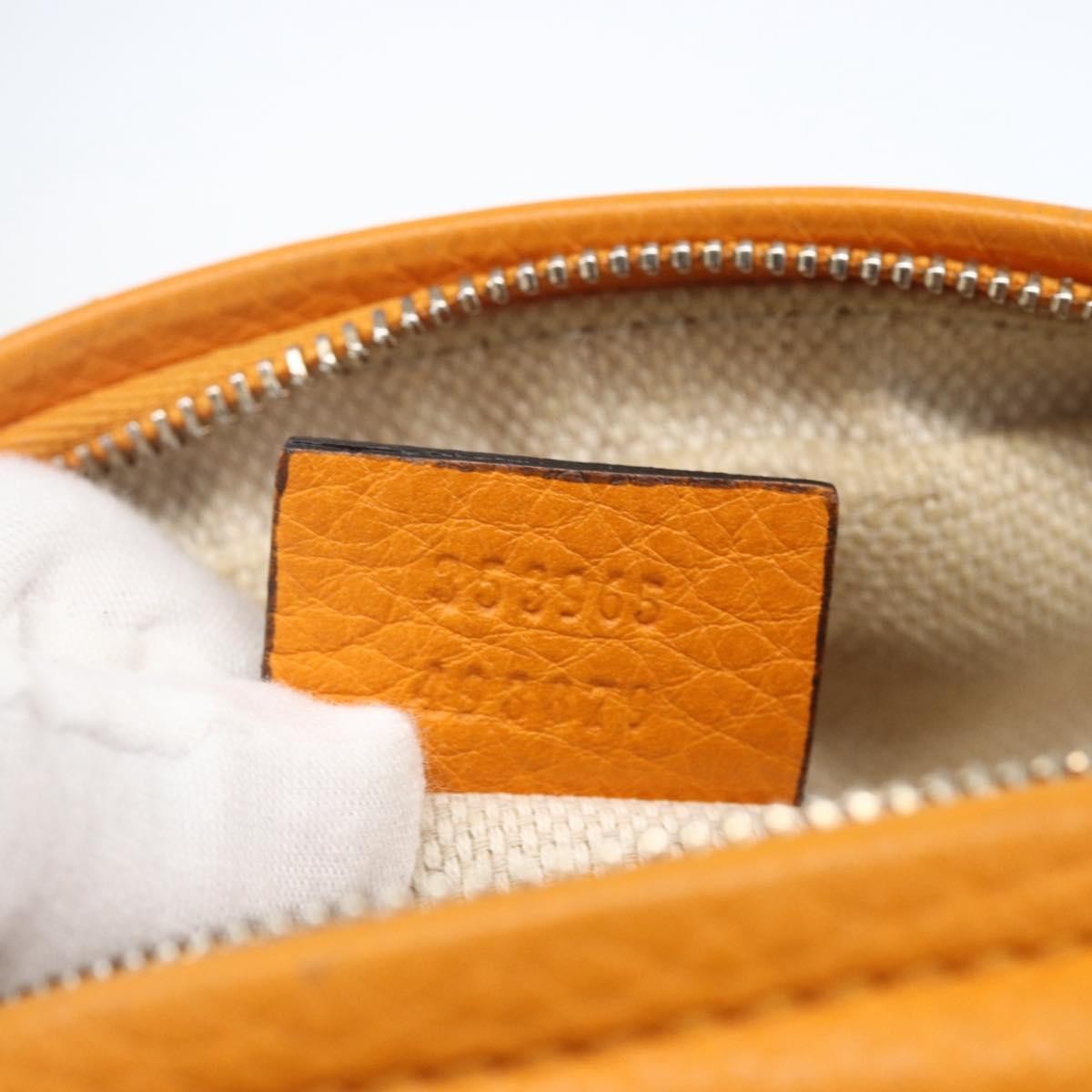 Gucci Soho Chain Bag Leather, ORANGE, LEATHER, Shoulder bag