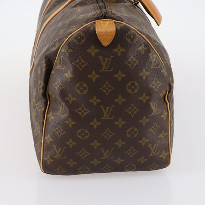 Louis Vuitton Keepall Bag Monogram Canvas, BROWN, CANVAS, Travel bag