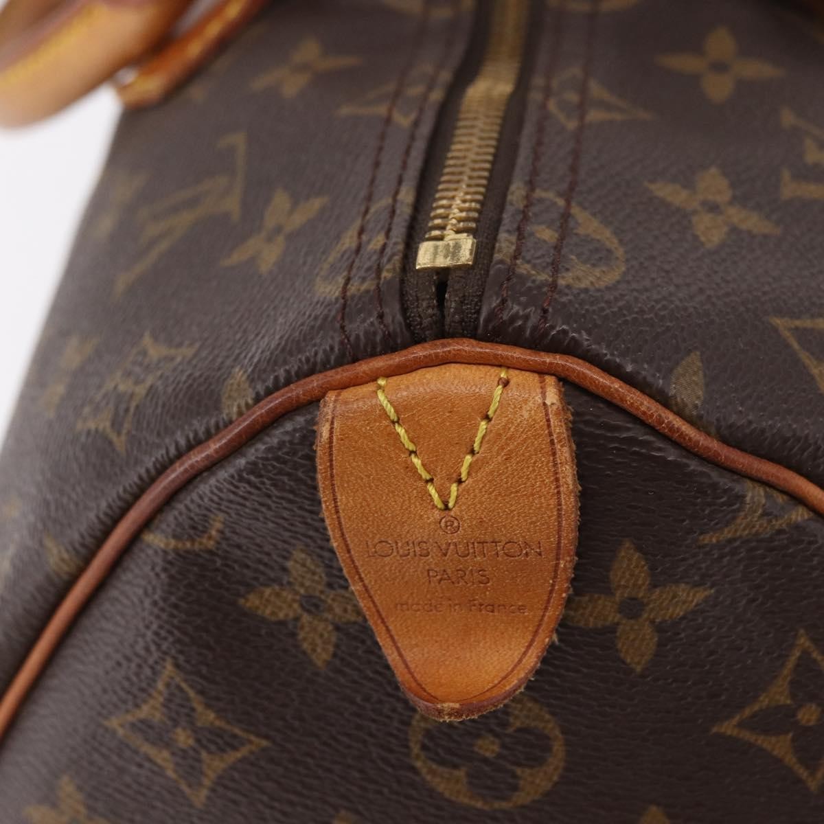 Louis Vuitton Speedy Handbag Monogram Canvas, Brown, Canvas, Handbag