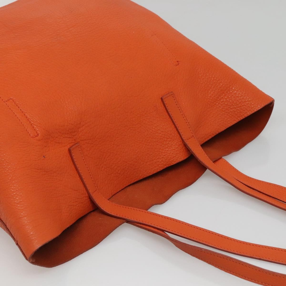 Prada Vintage Tote Leather, Orange, Leather, Tote Bag