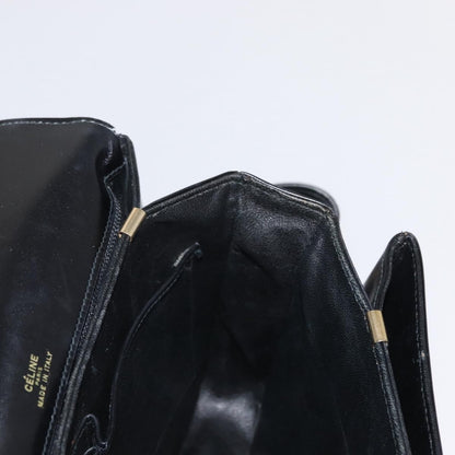Celine Horse Carriage Shoulder bag Leather, BLACK, LEATHER, Shoulder bag