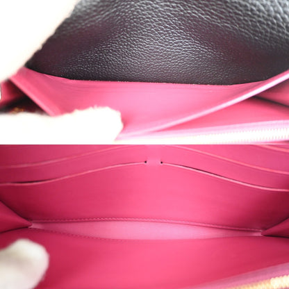 Louis Vuitton Capucines Long Wallet Leather, BLACK, LEATHER, Wallets