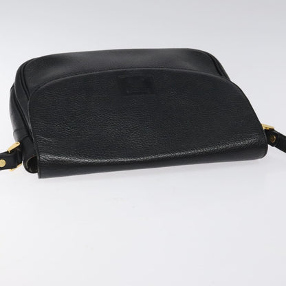 Burberry Flap Shoulder Bag Leather, BLACK, LEATHER, Shoulder bag