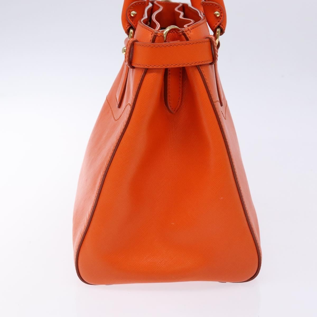 Salvatore Ferragamo Batik Tote Leather, ORANGE, LEATHER, Tote bag