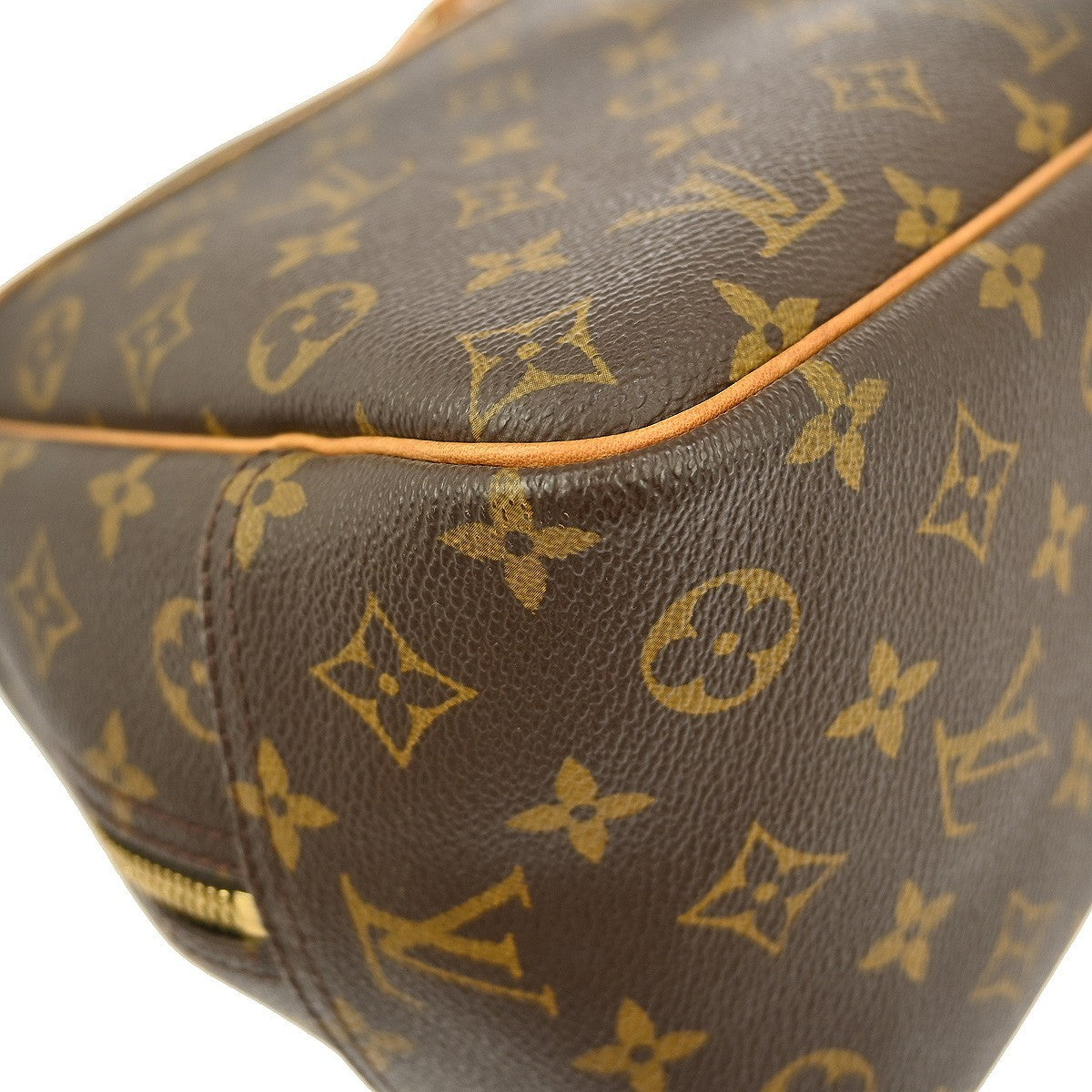 Louis Vuitton Deauville Handbag Monogram Canvas, BROWN, CANVAS, Handbag