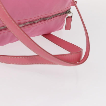 Prada Side Pocket Convertible Duffle Bag Tessuto, Pink, Nylon, Handbag