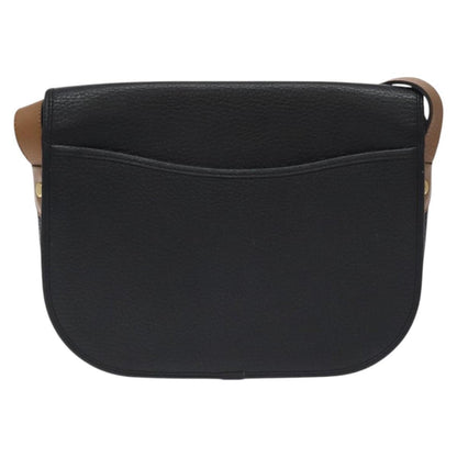 Christian Dior Vintage CD Flap Shoulder Bag Leather, BLACK, LEATHER, Shoulder bag