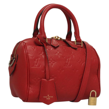 Louis Vuitton Speedy Bandouliere NM Bag Monogram Empreinte Leather, RED, LEATHER, Handbag