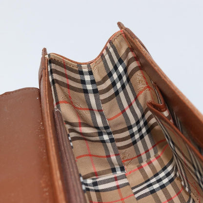 Burberry Vintage Handbag Leather, BROWN, LEATHER, Handbag