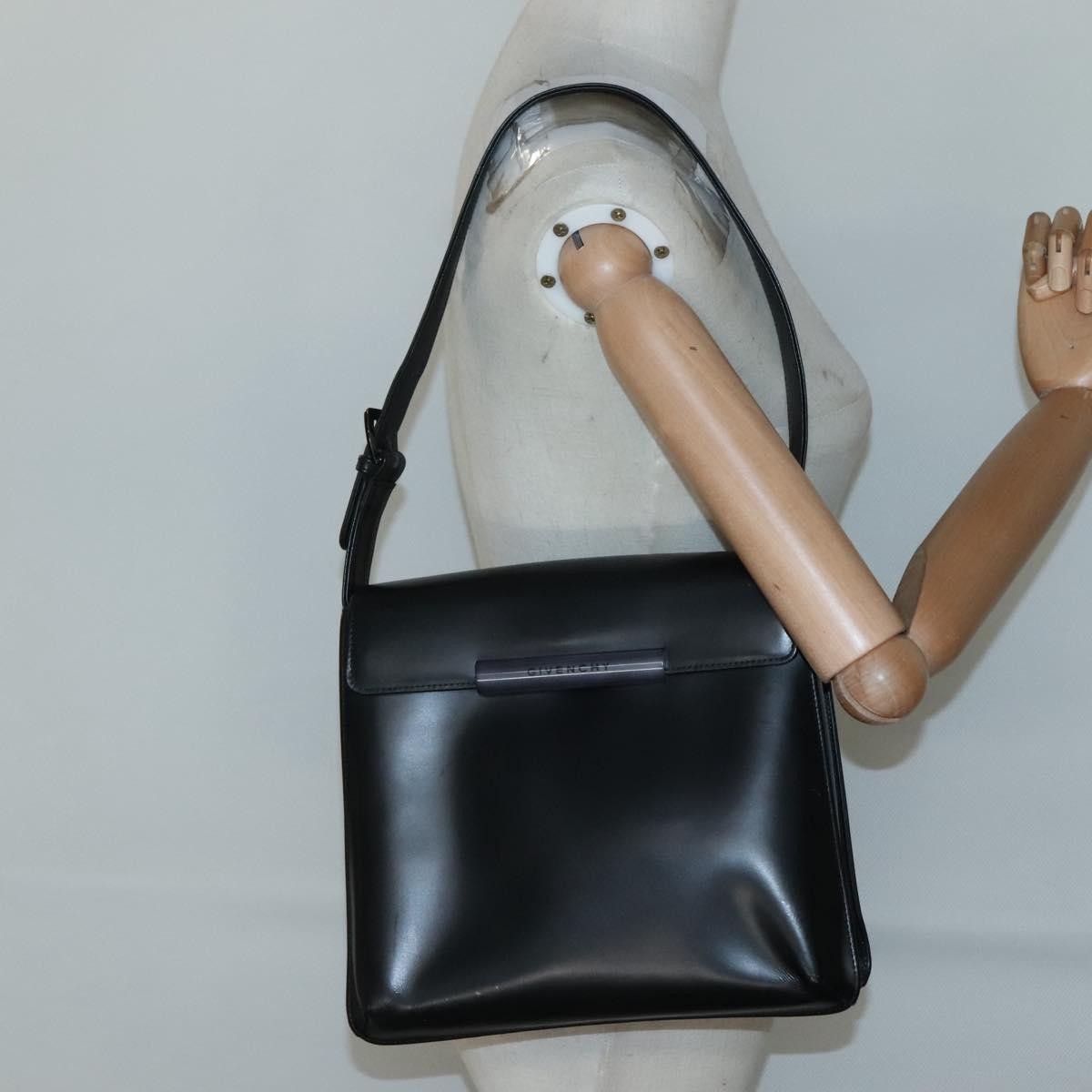 Givenchy Shoulder Bag Leather, BLACK, LEATHER, Shoulder bag