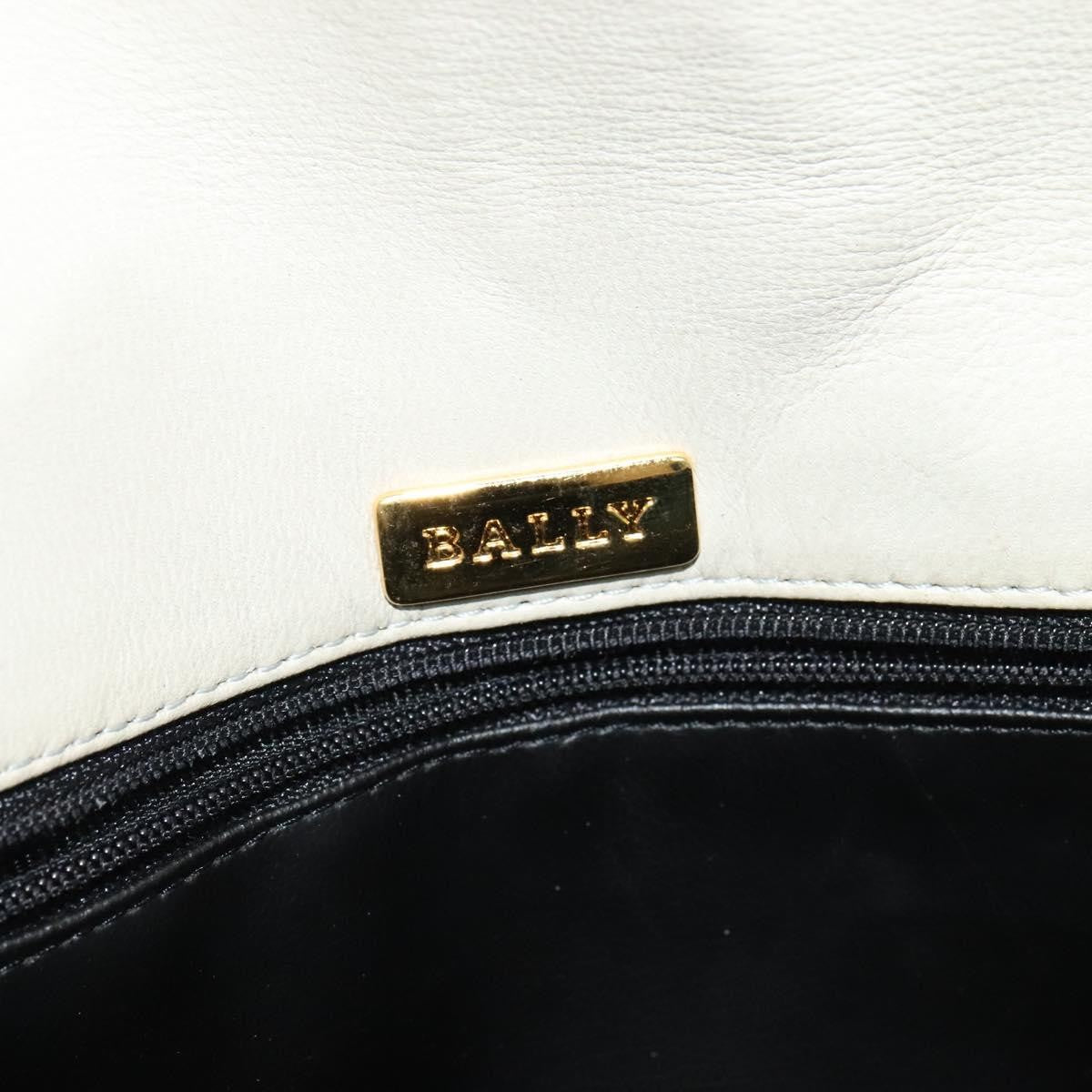 Bally Vintage Chain Shoulder Bag Quilted Leather, BEIGE, LEATHER, Shoulder bag