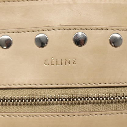Celine Handbag Leather, BEIGE, LEATHER, Handbag