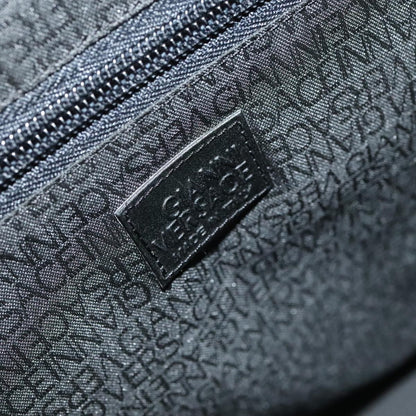 Versace Messenger Bag Leather, BLACK, LEATHER, Shoulder bag