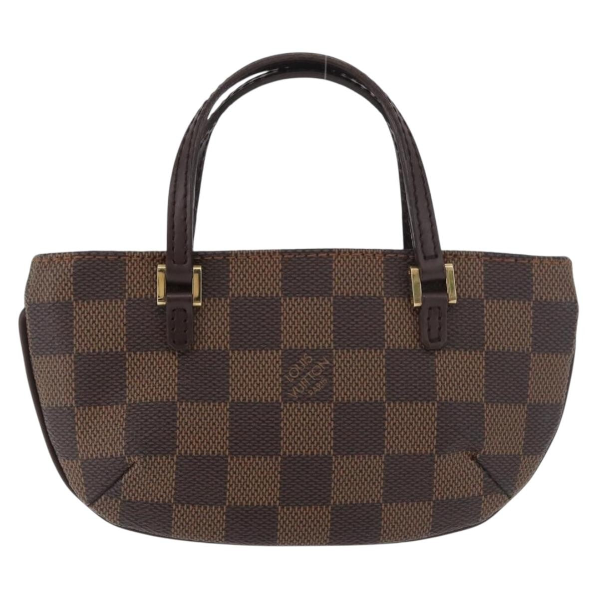 Louis Vuitton Manosque Pochette Damier, Brown, Canvas, Clutch