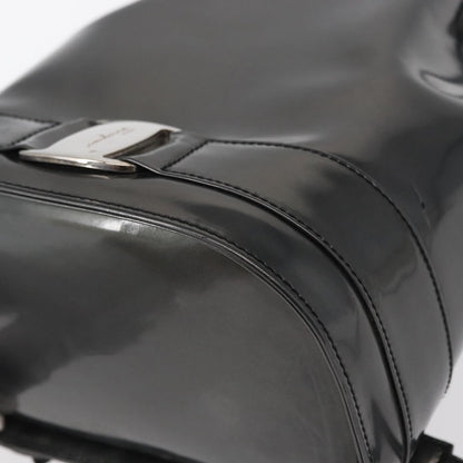 Salvatore Ferragamo Vala Backpack Leather, BLACK, LEATHER, Backpack