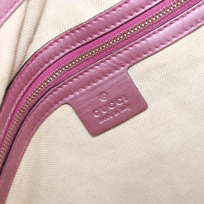 Gucci Heart Bit Open Tote Guccissima Leather, PINK, LEATHER, Tote bag