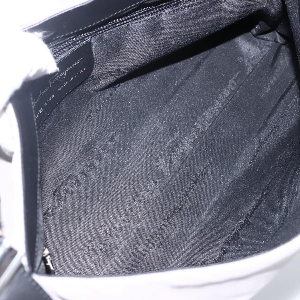 Salvatore Ferragamo Vintage Shoulder Bag Nylon, GRAY, NYLON, Shoulder bag