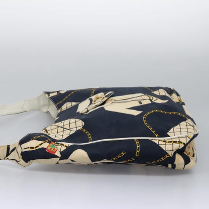 Chanel Miss Mademoiselle Shoulderbag Canvas, NAVY, CANVAS, Shoulder bag