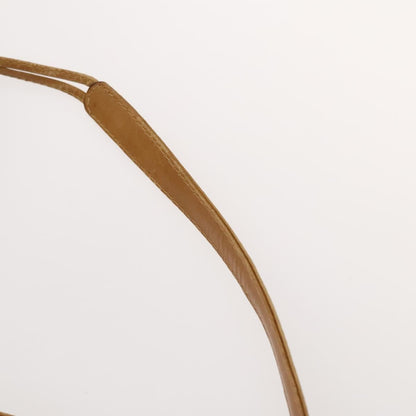 Celine Macadam Shoulder Bag Leather, BEIGE, CANVAS, Shoulder bag