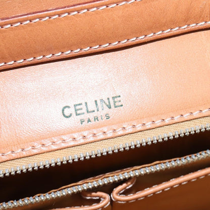 Celine Macadam Shoulder Bag PVC Leather, WHITE, CANVAS, Shoulder bag