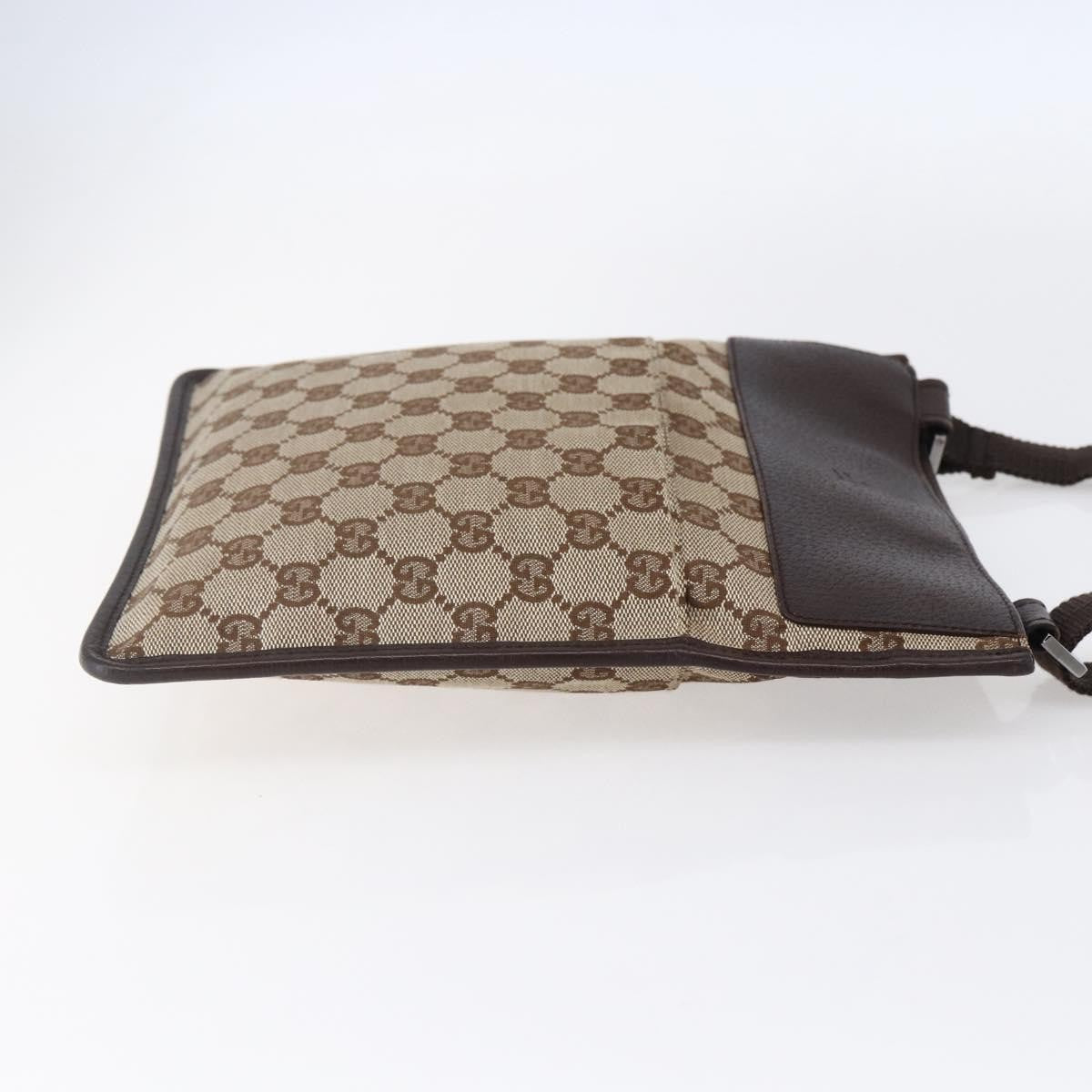 Gucci Front Pocket Messenger Canvas, BEIGE, CANVAS, Shoulder bag