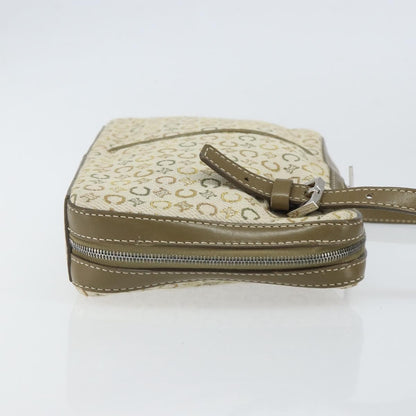 Celine C Macadam Shoulder bag Canvas, KHAKI, CANVAS, Shoulder bag