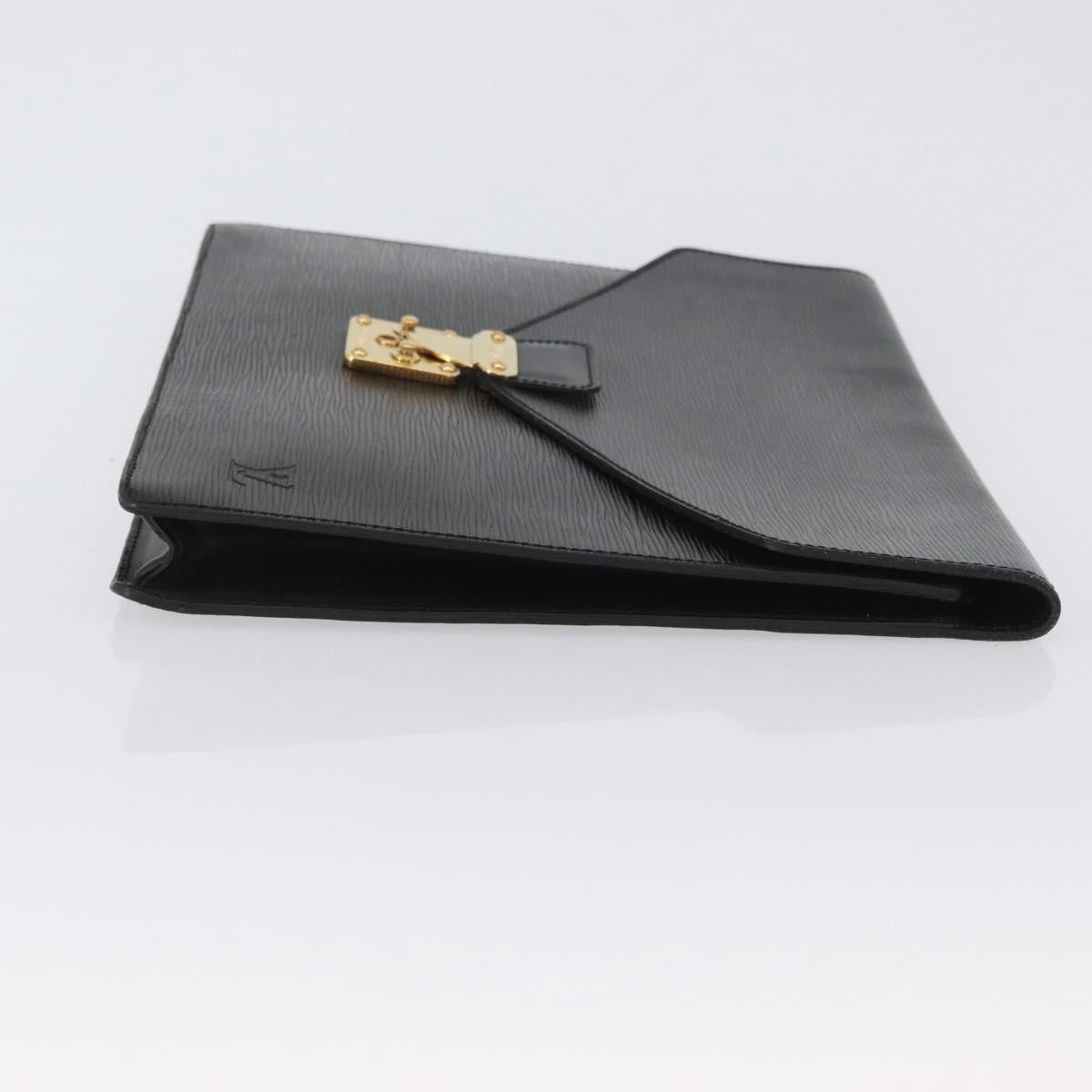 Louis Vuitton Porte-Documents Senateur Bag Epi Leather, BLACK, LEATHER, Briefcase