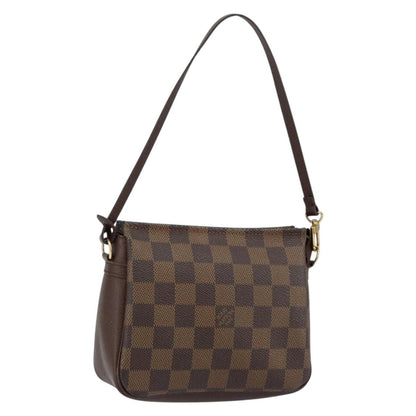 Louis Vuitton Trousse Make Up Bag Damier, BROWN, CANVAS, Clutche & pouche