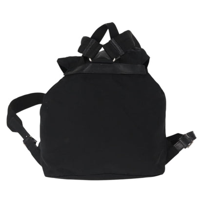 Prada Double Front Pocket Backpack Tessuto, BLACK, NYLON, Backpack