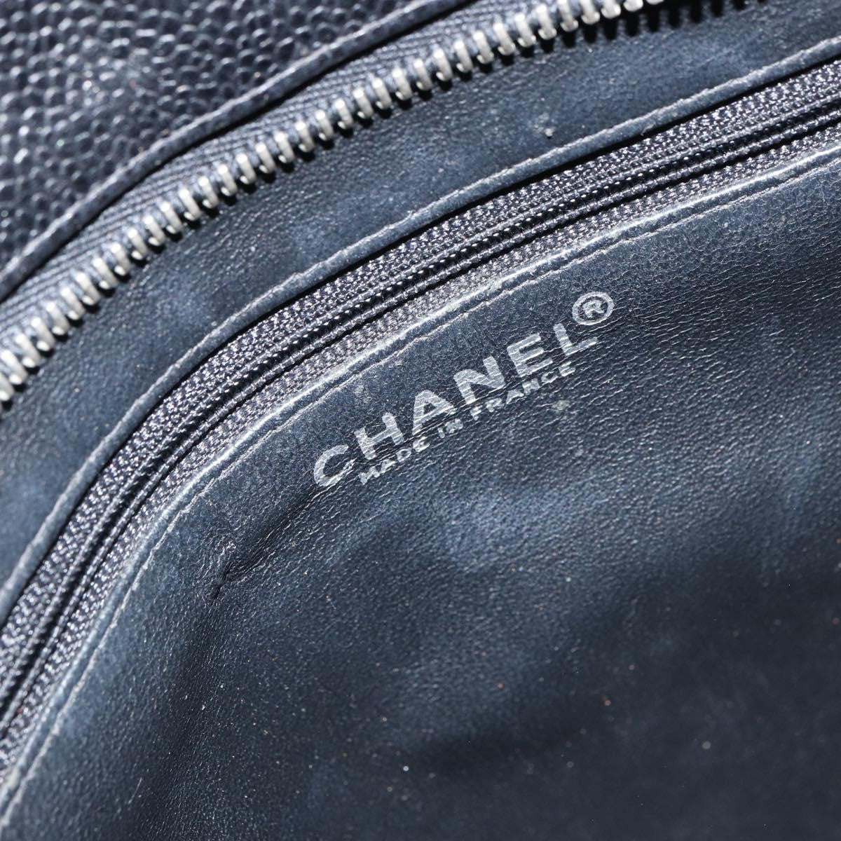 Chanel Medallion Tote Quilted Caviar, BLACK, LEATHER, Tote bag