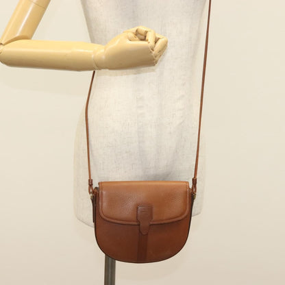 Burberry Flap Shoulder Bag Leather, BROWN, LEATHER, Shoulder bag