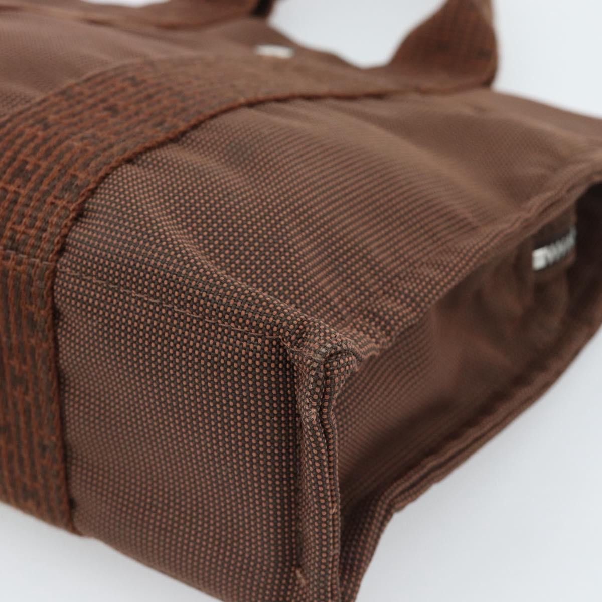 Hermes Fourre-tout Herline Fourre-tout Herline, Brown, Canvas, Tote Bag