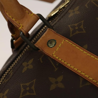 Louis Vuitton Keepall Bag Monogram Canvas, BROWN, CANVAS, Travel bag