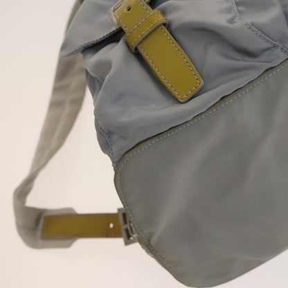 Prada Double Front Pocket Backpack Tessuto, BLUE, NYLON, Backpack