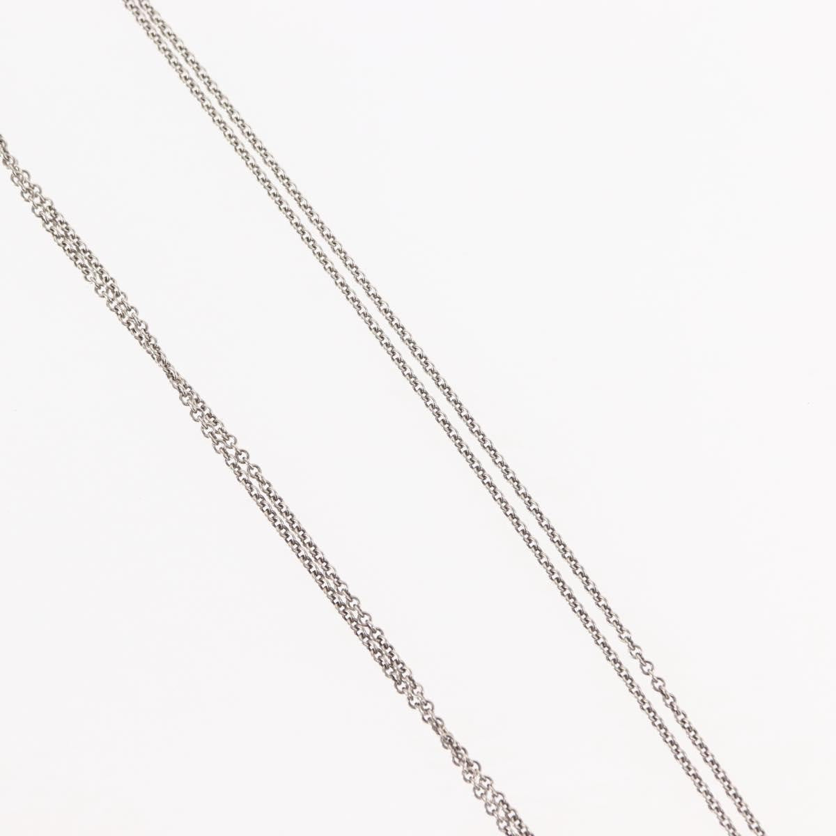 Tiffany & Co. Infinity Double Chain Pendant Necklace Silver, SILVER, SILVER, Necklace