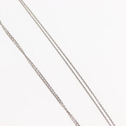 Tiffany & Co. Infinity Double Chain Pendant Necklace Silver, SILVER, SILVER, Necklace