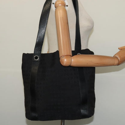 Bvlgari B.Zero1 Logomania Bag Canvas with Leather, BLACK, CANVAS, Tote bag