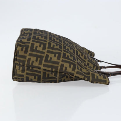 Fendi Vintage Zucca Handbag Zucca, BLACK, CANVAS, Handbag