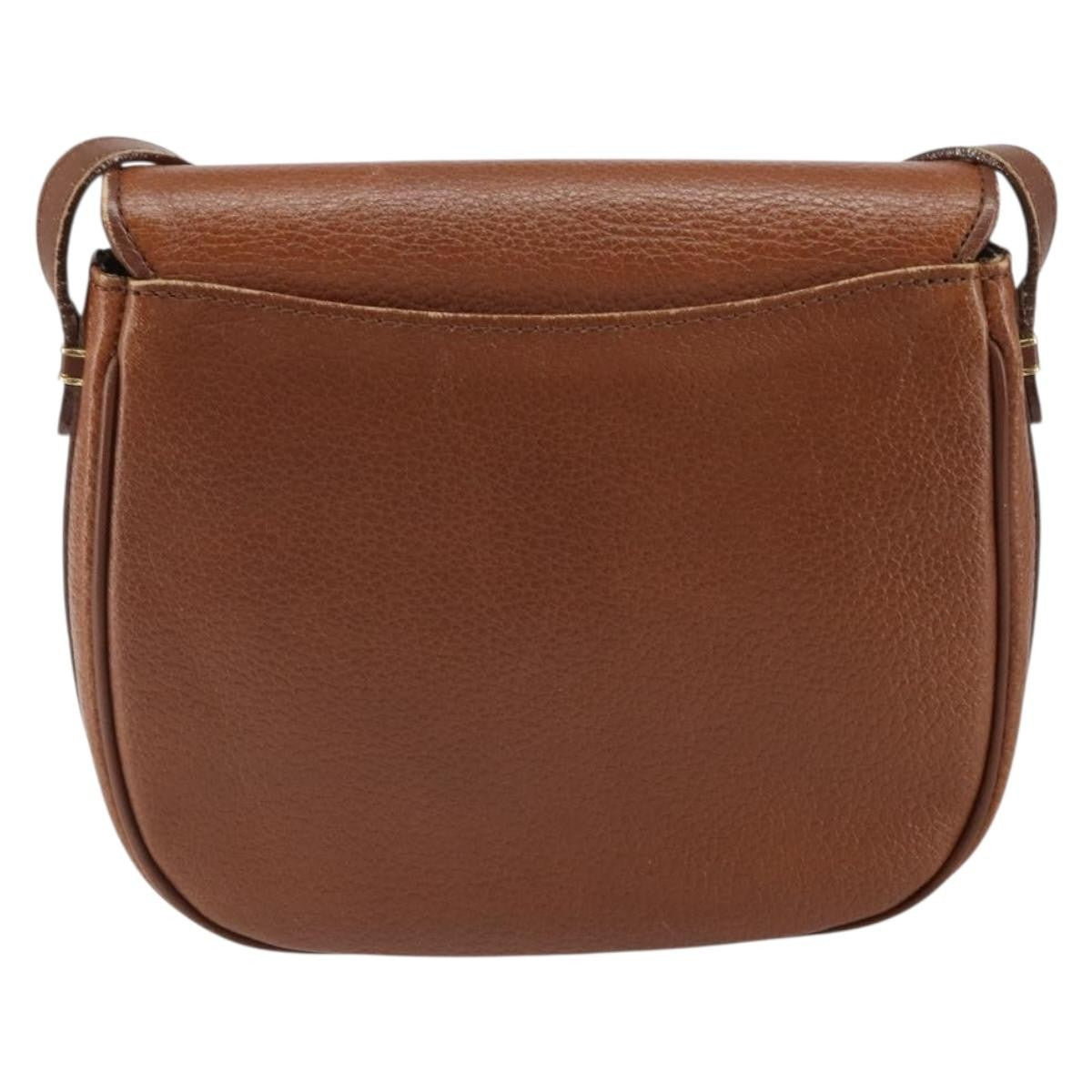 Burberry Vintage Shoulder Bag Leather, BROWN, LEATHER, Shoulder bag