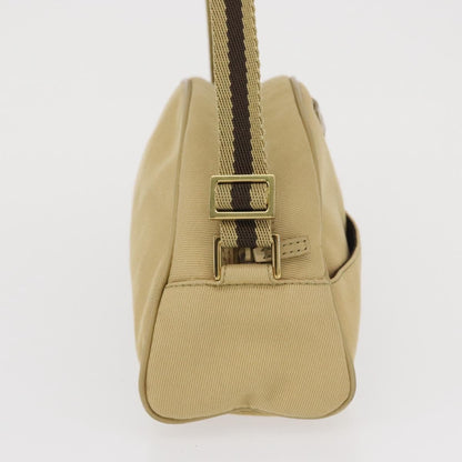 Gucci Vintage Shoulder Bag Canvas, BEIGE, CANVAS, Shoulder bag