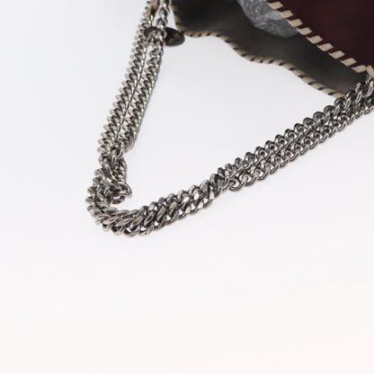 Stella McCartney Falabella Reversible Tote Shaggy Deer, BURGUNDY, POLYESTER, Tote bag