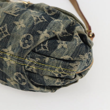 Louis Vuitton Pleaty Raye Handbag Striped Monogram Denim, BLUE, DENIM_JEANS, Shoulder bag