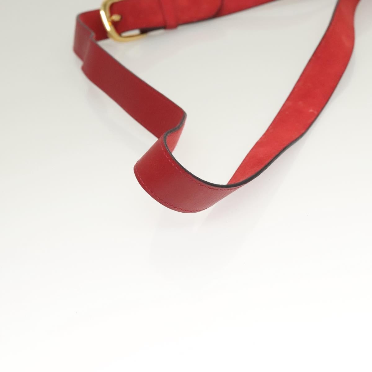 Salvatore Ferragamo Gancini Shoulder Bag Suede, RED, SUEDE, Shoulder bag